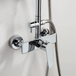 Μπαταρία ντουζ ROMA QUADRO 2-WAYS 53440 CHROME CASA PRACTIKA 1