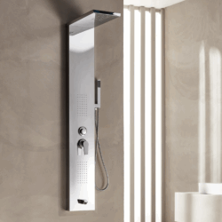 Στήλη ντουζ υδρομασάζ ROMA SHOWER PANEL 53200 C CHROME CASA PRACTIKA