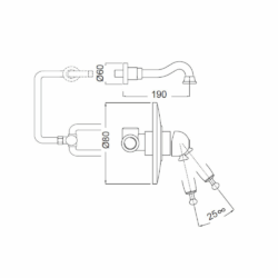 Μπαταρία νιπτήρος OXFORD 6345-220 CASA PRACTIKA 1