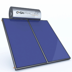 Ηλιακός θερμοσίφωνας διπλό συλλέκτη CASA PRACTIKA