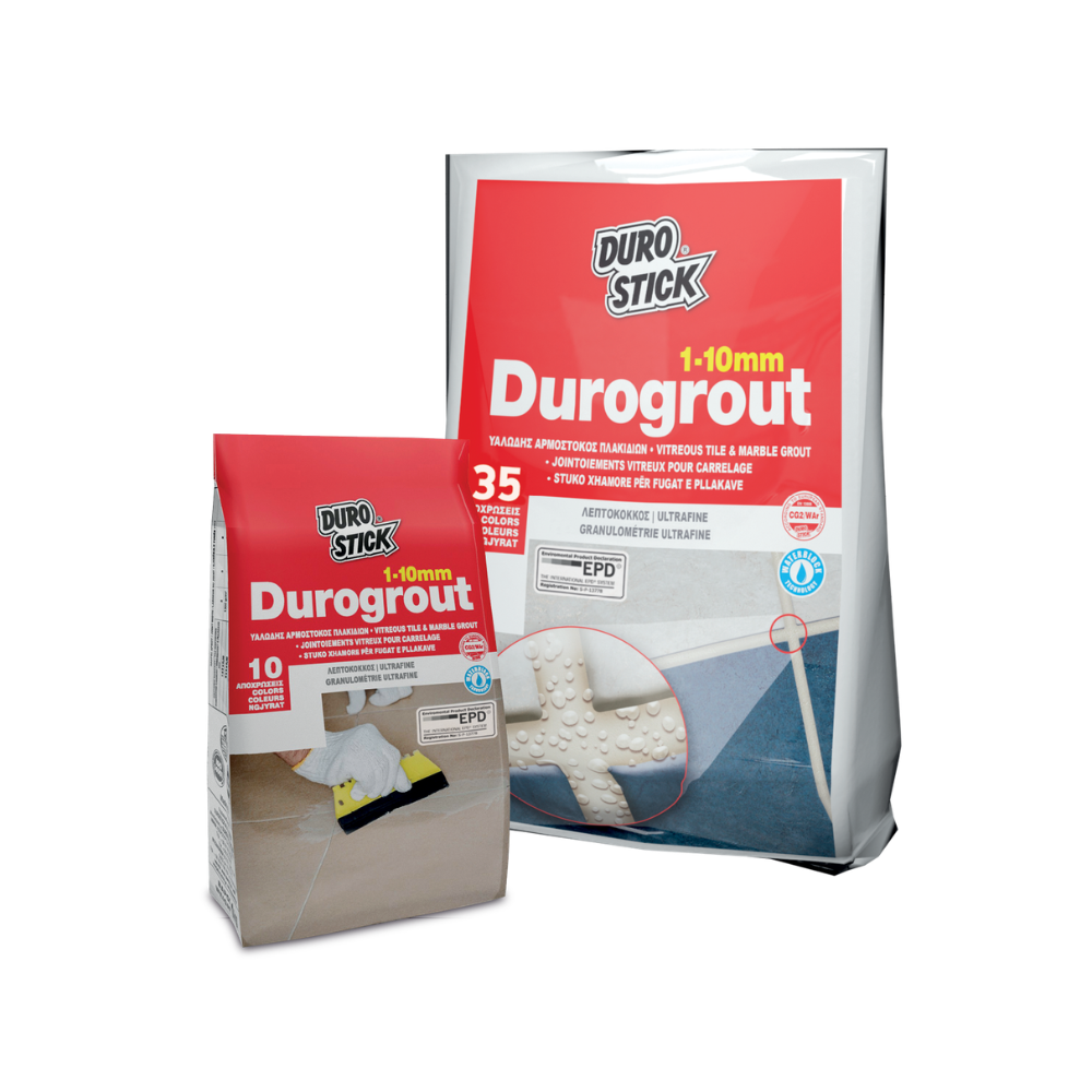 Υαλώδης Αρμόστοκος πλακιδίων DUROGROUT BEIGE 1kg CASA PRACTIKA