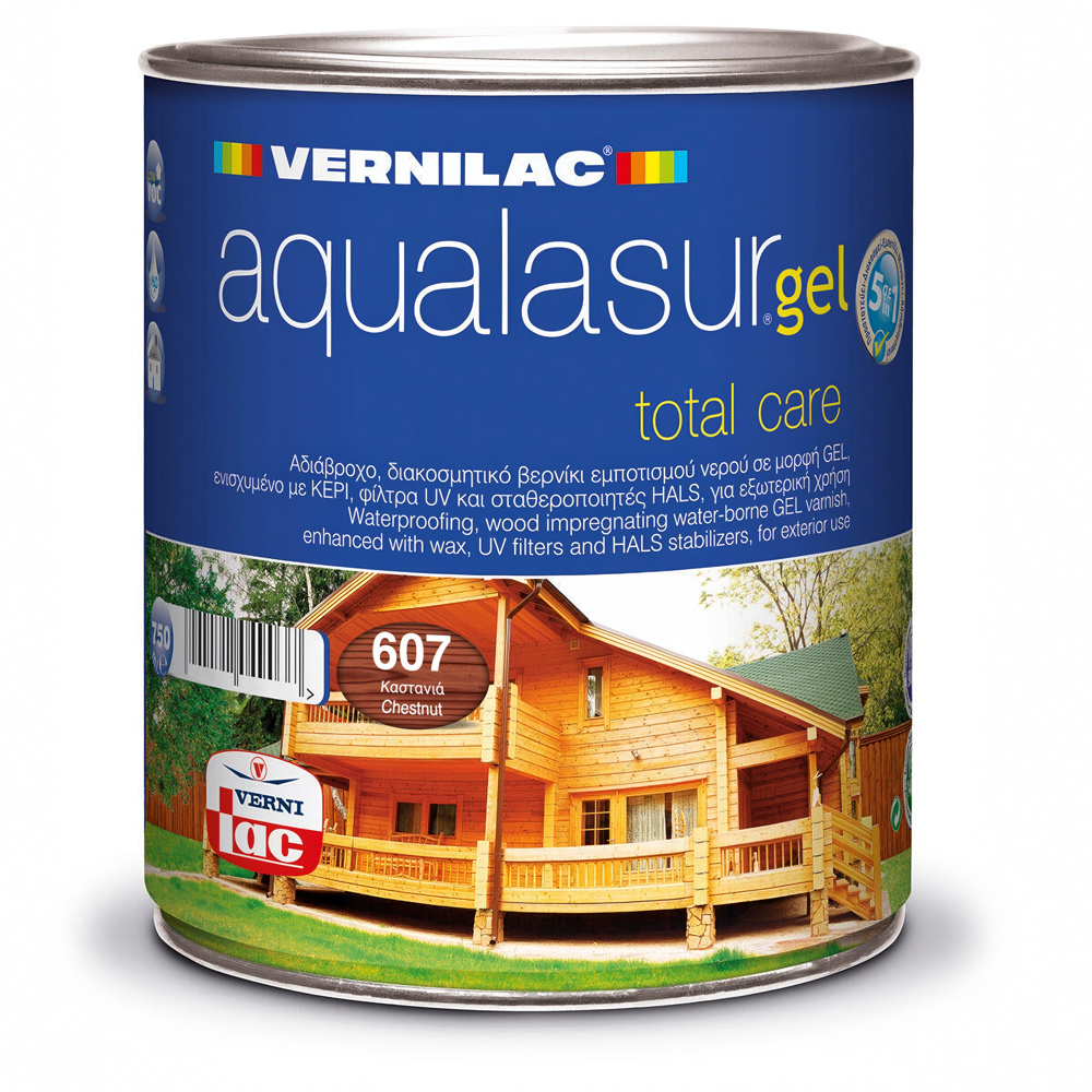 AQUALASUR GEL total care 607 ΚΑΣΤΑΝΙΑ 750ml CASA PRACTIKA