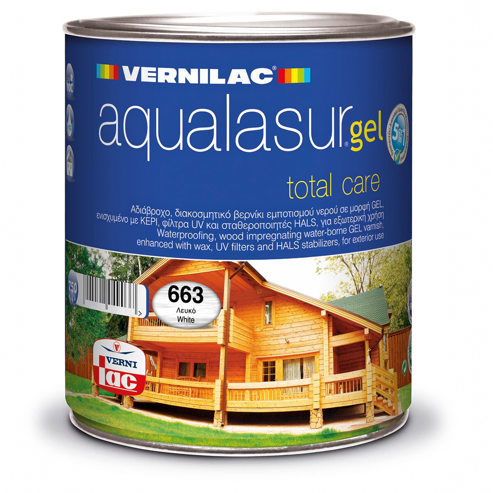 AQUALASUR GEL total care 663 ΛΕΥΚΟ 750ml CASA PRACTIKA