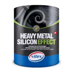 Σιλικονούχο ντουκόχρωμα HEAVY METAL SILICON EFFECT METALIZE GRAPHITE 750ml CASA PRACTIKA