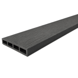 WPC ΣΥΝΘΕΤΗ ΠΕΡΙΦΡΑΞΗ ΕΞΩΤΕΡΙΚΟΥ ΧΩΡΟΥ 13cm (WOOD IMPRESSION) BLACK CASA PRACTIKA