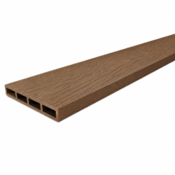 WPC ΣΥΝΘΕΤΗ ΠΕΡΙΦΡΑΞΗ ΕΞΩΤΕΡΙΚΟΥ ΧΩΡΟΥ 13cm (WOOD IMPRESSION) BROWN CASA PRACTIKA