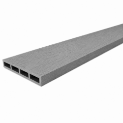 WPC ΣΥΝΘΕΤΗ ΠΕΡΙΦΡΑΞΗ ΕΞΩΤΕΡΙΚΟΥ ΧΩΡΟΥ 13cm (WOOD IMPRESSION) GREY CASA PRACTIKA