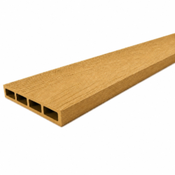 WPC ΣΥΝΘΕΤΗ ΠΕΡΙΦΡΑΞΗ ΕΞΩΤΕΡΙΚΟΥ ΧΩΡΟΥ 13cm (WOOD IMPRESSION) TEAK CASA PRACTIKA