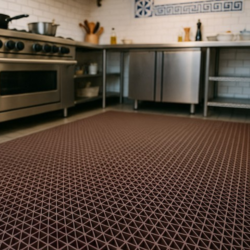 Πλαστικό Δάπεδο ZIGZAG ΜΑΤ 5mm BROWN 1.20Μ CASA PRACTIKA 1