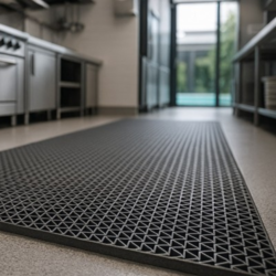 Πλαστικό Δάπεδο ZIGZAG ΜΑΤ 5mm GREY 1.20Μ CASA PRACTIKA 1