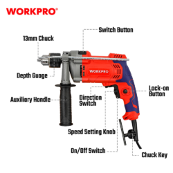 WORKPRO ΔΡΑΠΑΝΟ ΚΡΟΥΣΤΙΚΟ ΗΛΕΚΤΡΙΚΟ 1050W WP470206 (PROFI) CASA PRACTIKA 1