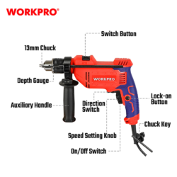 WORKPRO ΔΡΑΠΑΝΟ ΚΡΟΥΣΤΙΚΟ ΗΛΕΚΤΡΙΚΟ 810W WP470205 (PROFI) CASA PRACTIKA 4