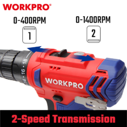 WORKPRO ΕΠΑΝΑΦΟΡΤΙΖΟΜΕΝΟ ΔΡΑΠΑΝΟΚΑΤΣΑΒΙΔΟ 12V-Li 25Nm (2×2,0AH) WP460203 (PROFI) CASA PRACTIKA 1