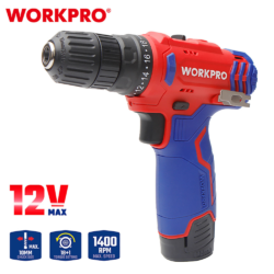 WORKPRO ΕΠΑΝΑΦΟΡΤΙΖΟΜΕΝΟ ΔΡΑΠΑΝΟΚΑΤΣΑΒΙΔΟ 12V-Li 25Nm (2×2,0AH) WP460203 (PROFI) CASA PRACTIKA