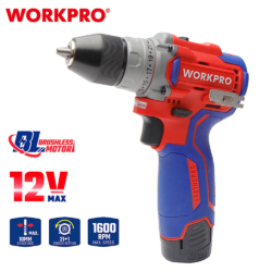 WORKPRO ΕΠΑΝΑΦΟΡΤΙΖΟΜΕΝΟ ΔΡΑΠΑΝΟΚΑΤΣΑΒΙΔΟ 12V-Li BL 42Nm. (2×2,0AH) WP460201 (PROFI) CASA PRACTIKA