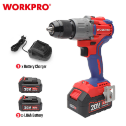 WORKPRO ΕΠΑΝΑΦΟΡΤΙΖΟΜΕΝΟ ΔΡΑΠΑΝΟΚΑΤΣΑΒΙΔΟ 20V-Li BL 60Nm. (2×4,0AH) WP390008 (PROFI) CASA PRACTIKA 1