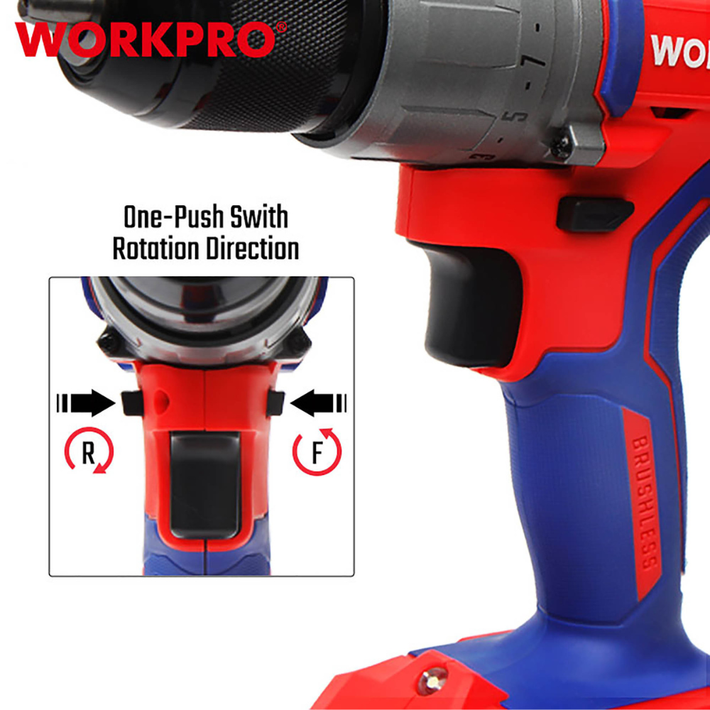 WORKPRO ΕΠΑΝΑΦΟΡΤΙΖΟΜΕΝΟ ΔΡΑΠΑΝΟΚΑΤΣΑΒΙΔΟ 20V-Li BL 60Nm. (2×4,0AH) WP390008 (PROFI) CASA PRACTIKA 3