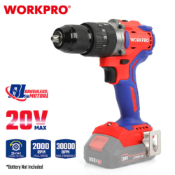 WORKPRO ΕΠΑΝΑΦΟΡΤΙΖΟΜΕΝΟ ΔΡΑΠΑΝΟΚΑΤΣΑΒΙΔΟ ΚΡΟΥΣΤΙΚΟ 20V-Li BL 60Nm SOLO WP390005 (PROFI) CASA PRACTIKA