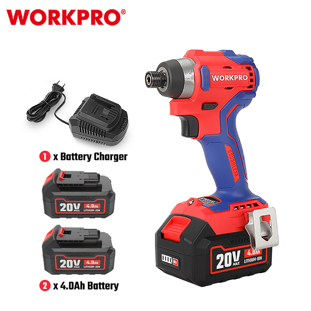 WORKPRO ΕΠΑΝΑΦΟΡΤΙΖΟΜΕΝΟ ΚΑΤΣΑΒΙΔΙ ΠΑΛΜΙΚΟ 20V-Li BL 220Nm SOLO WP390100 (PROFI) CASA PRACTIKA 2