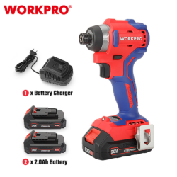 WORKPRO ΕΠΑΝΑΦΟΡΤΙΖΟΜΕΝΟ ΚΑΤΣΑΒΙΔΙ ΠΑΛΜΙΚΟ 20V-Li BL 220Nm. (2×2,0AH) WP390102 (PROFI) CASA PRACTIKA 3
