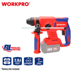 WORKPRO ΕΠΑΝΑΦΟΡΤΙΖΟΜΕΝΟ ΣΚΑΠΤΙΚΟ ΠΕΡΙΣΤΡΟΦΙΚΟ ΠΙΣΤΟΛΕΤΟ SDS PLUS 20V-Li BL SOLO WP390300 (PROFI) CASA PRACTIKA