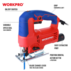 WORKPRO ΣΕΓΑ ΗΛΕΚΤΡΙΚΗ 710W ΡΥΘΜΙΖΟΜΕΝΗ WP471000CE (PROFI) CASA PRACTIKA 1