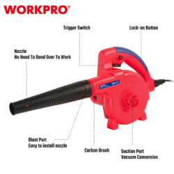 WORKPRO ΦΥΣΗΤΗΡΑΣ-ΑΠΟΡΡΟΦΗΤΗΡΑΣ ΗΛΕΚΤΡΙΚΟΣ 400W WP476001CE CASA PRACTIKA 4